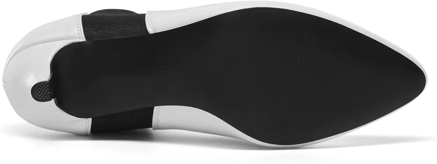 DREAM PAIRS Women's Black Plaid Stiletto Ankle Boots - Gomix Brands Outlet