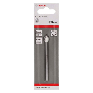 Bosch CYL-9 SoftCeramic Tile Drill Bit 8 mm × 80 mm