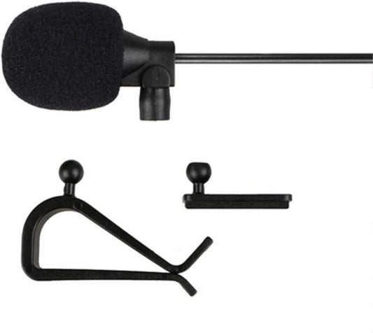LINHUIPAD 3.5mm Car Stereo Microphone with 3m Cable and Clip