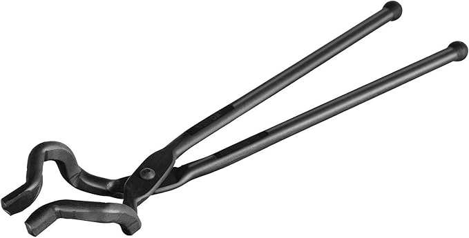 VEVOR 18" Z‑V Bit Carbon Steel Blacksmith Tongs for Blades