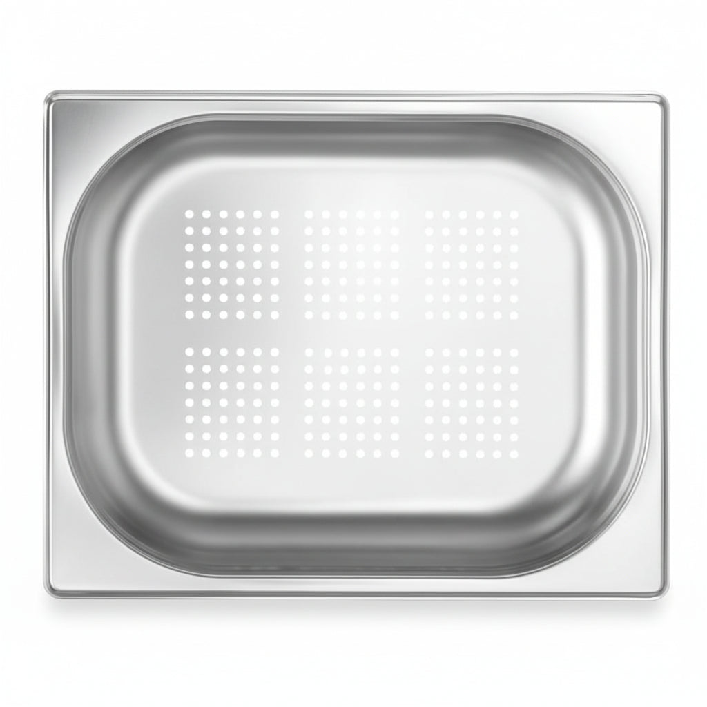 HENDI 807323 Perforated Gastronome Tray GN 1/2 Stainless Steel