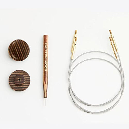 Lantern Moon 16 Inch Swivel Interchangeable Knitting Needle Cords Set