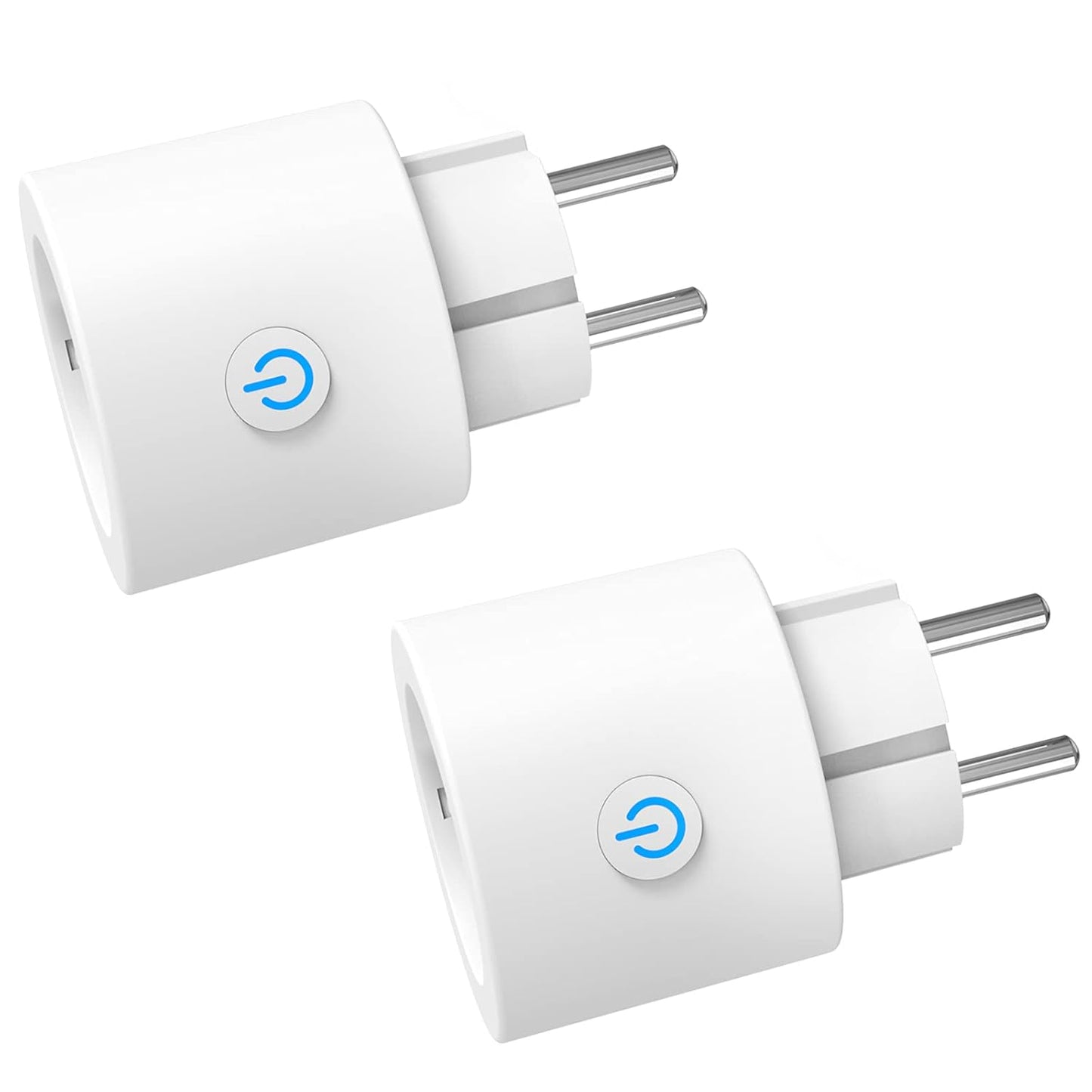 Antela Smart Home WiFi Socket with Power Measurement, Voice Control, 2-Pack