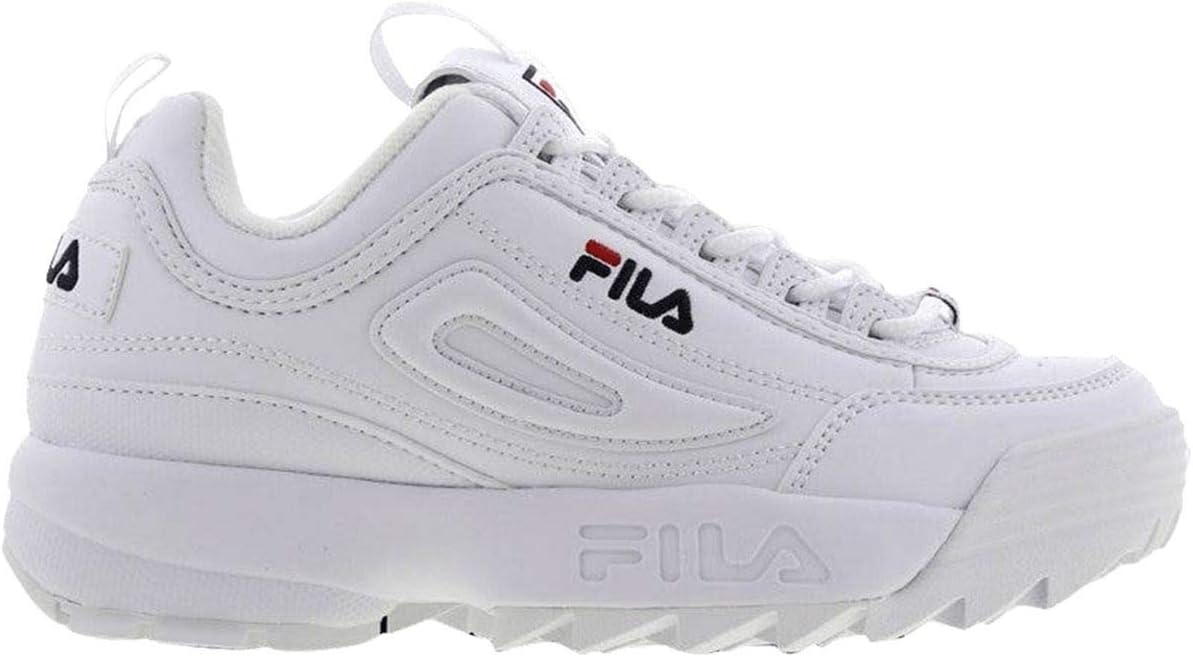 Fila Disruptor II Kids Black Athletic Sneakers with Cushioned Comfort