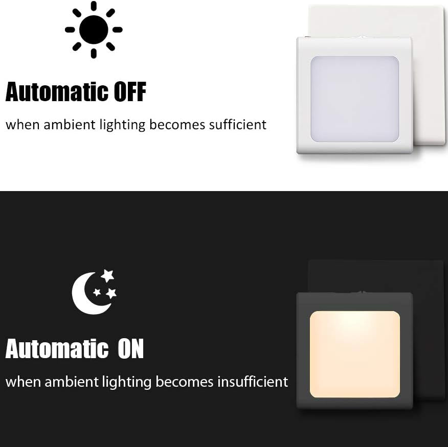 Emotionlite Adjustable Warm White Dimmable Night Light 2-Pack