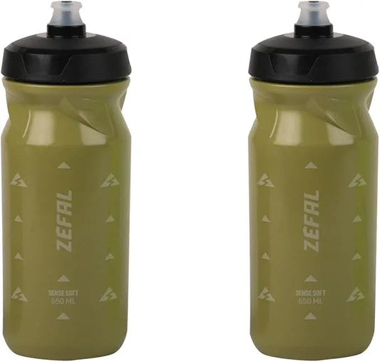 Zefal Soft 65 Bike Water Bottle – Olive Green, 2×650 ml - Gomix Brands Outlet