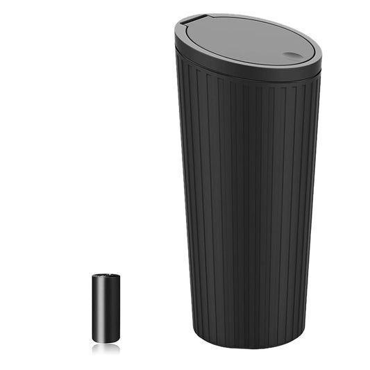 Leakproof 500ml Car Trash Can with Lid and 40 Bags