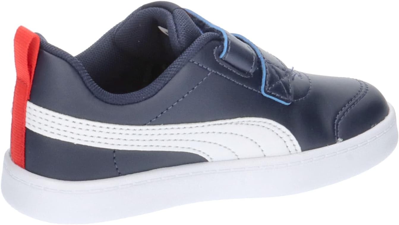 Puma Courtflex v2 V PS Unisex Kids' Sneakers - Comfortable Hook-and-Loop Closure