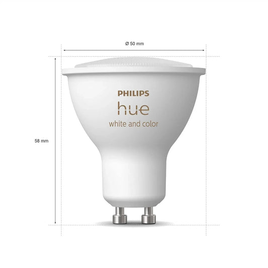 Philips Hue GU10 White & Colour Ambiance 3-Pack Smart LED Bulbs - Gomix Brands Outlet