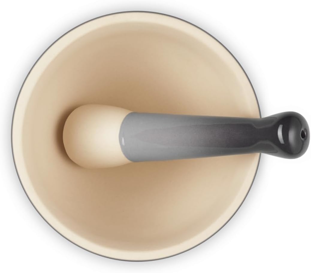 LE CREUSET Flint 300ml Stoneware Mortar & Pestle – Premium Kitchen