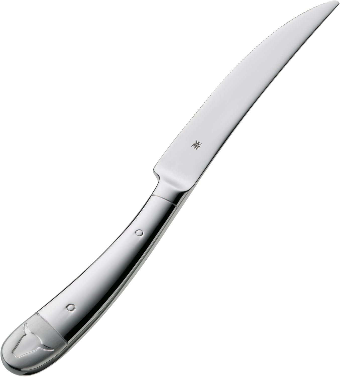 WMF Premium 6‑Piece Steak Knife Set – Serrated Stainless Steel Cutlery