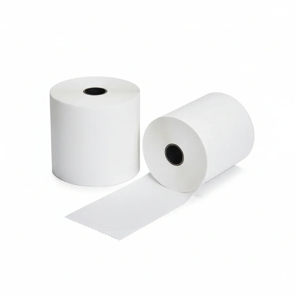 White POS Receipt Thermal Roll Paper 80x80mm - High-Quality Thermal Paper - Gomix Brands Outlet