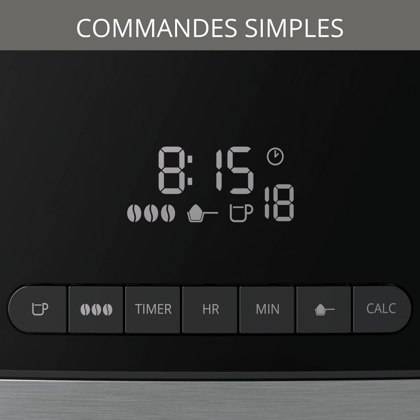 Krups Grind Aroma 10‑Cup Programmable Coffee Maker with Built‑In Grinder