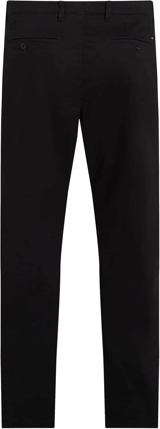 Tommy Hilfiger Men's Satin Chino Pants Black Classic Fit - Gomix Brands Outlet