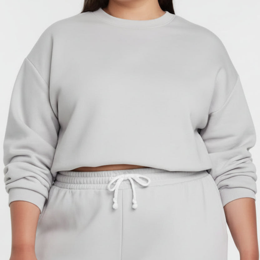 Wild Fable Women's Grey Soft Crewneck Sweatshirt