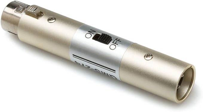 HOSA GMS-274 XLR Power Switch Adapter for Karaoke Microphones