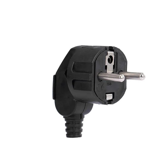 Decdeal 16A EU Removable Plug - Black, High-Strength Nickel-Plated Copper - Gomix Brands Outlet
