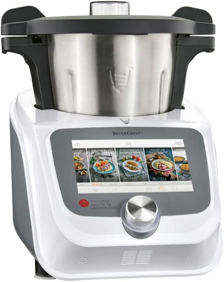 Silvercrest Monsieur Cuisine Connect Trend SKMC 1200 F6 Food Processor with 7-Inch Screen