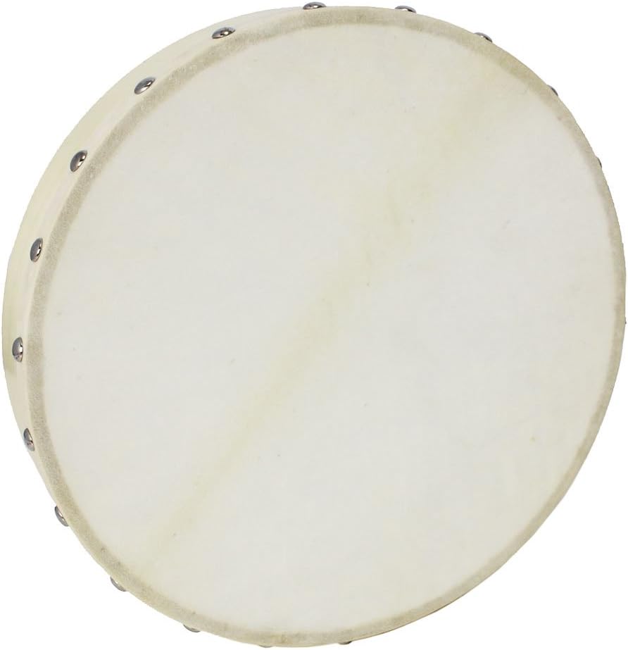 A-Star 10 Inch Handheld Pre-Tuned Hand Drum Natural Skin