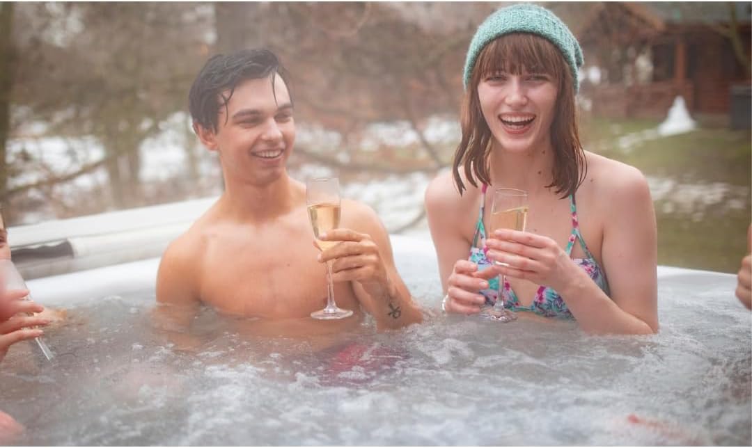 Inflatable 49-Inch 3-Person Hot Tub Spa with Jets and Cover