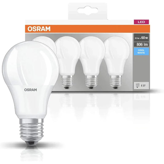 OSRAM 4-Pack 8.5W LED A19 E27 Cool White Bulb - Gomix Brands Outlet