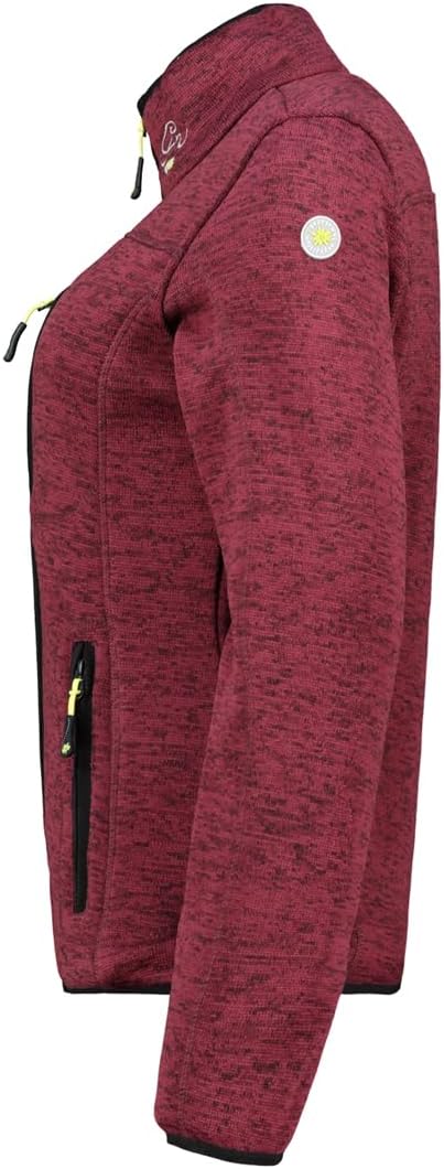 Geographical Norway Women's Teden Fleece Winter Jacket - Warm Bordeaux