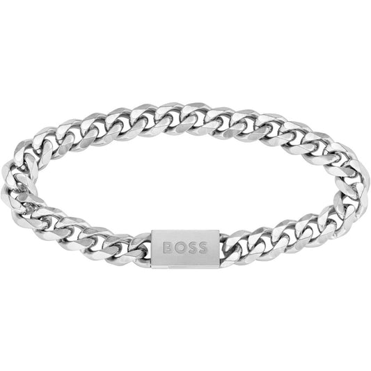 BOSS Men's Elegant Stainless Steel Chain Link Bracelet