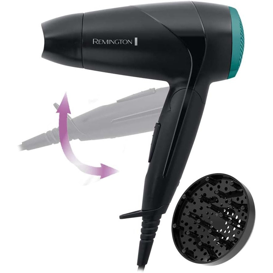 Remington D1500 Folding Travel Hair Dryer 2000W Compact Powerful