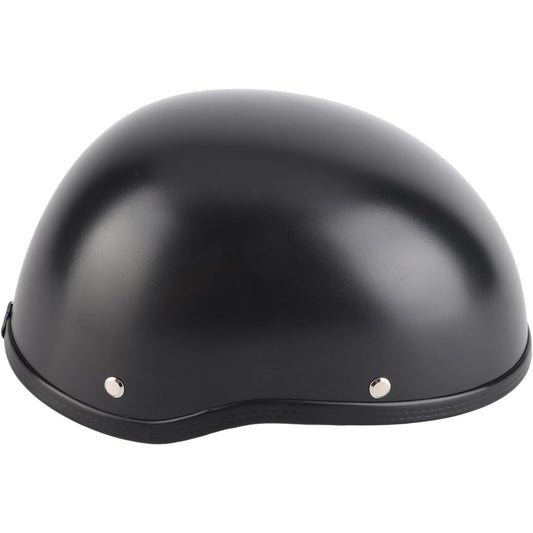 56-64cm Motorcycle Half Helmet FRP Matte Black Unisex Retro Open-Face