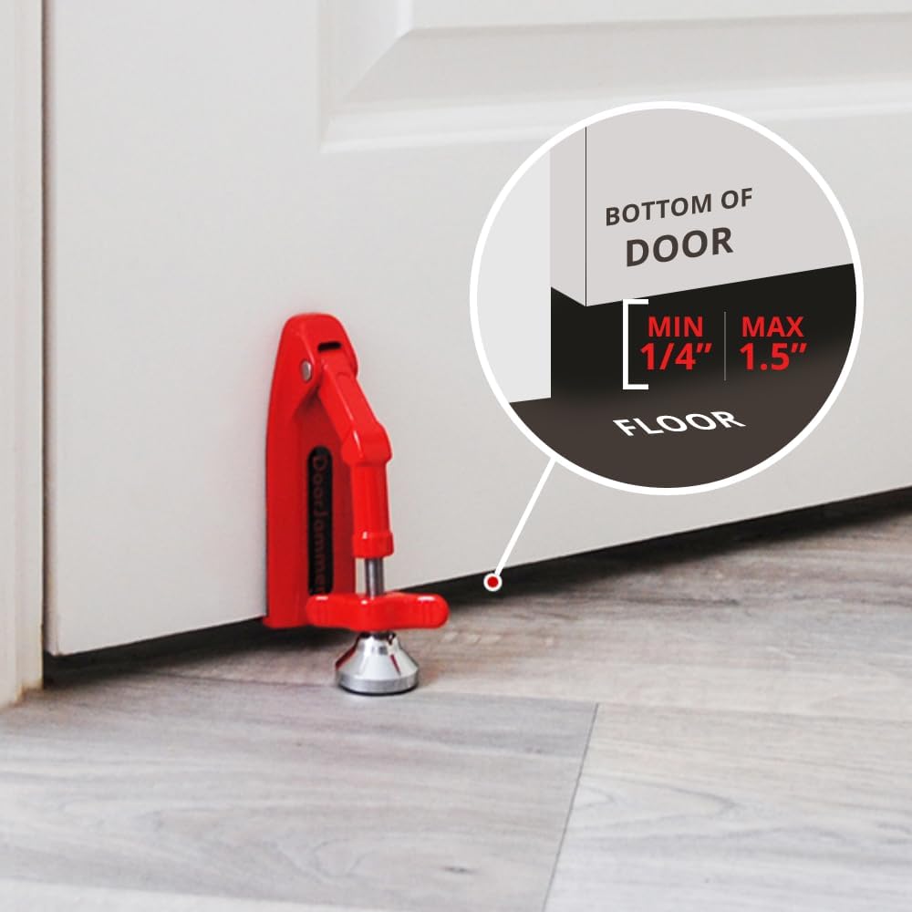 DoorJammer Portable Door Lock: Enhanced Security for Travel, Home, and Privacy