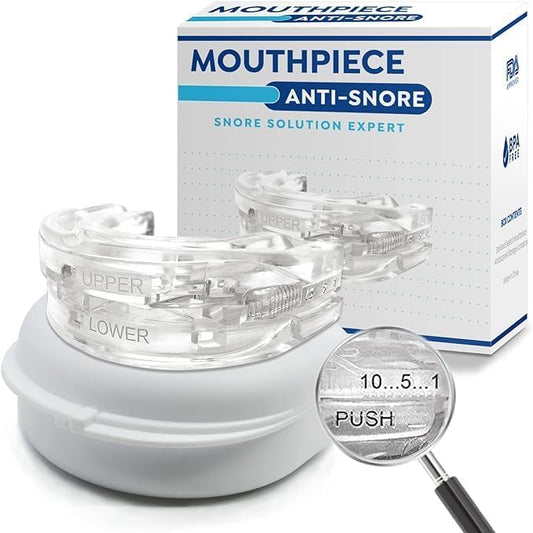 AILISK Pro Anti Snore Mouth Guard Custom-Fit Lightweight White