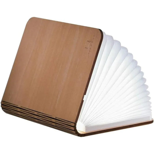 Gingko Smart Book Light – Large Foldable LED Lamp with Maple Wood Finish - Gomix Brands Outlet
