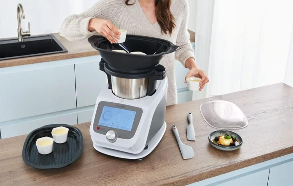 Silvercrest Monsieur Cuisine Connect Trend SKMC 1200 F6 Food Processor with 7-Inch Screen