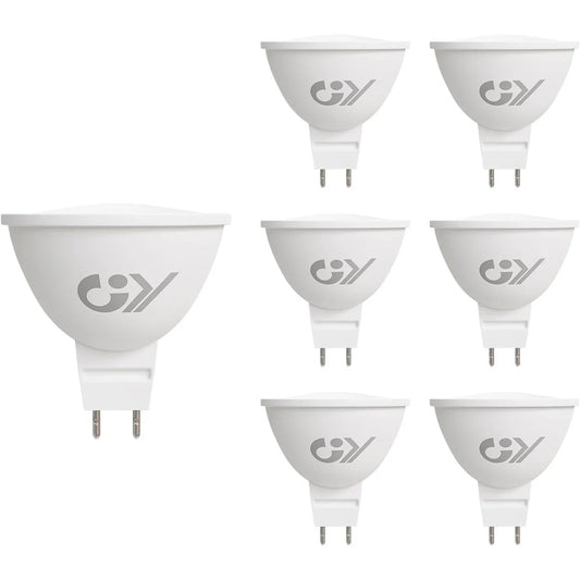 GY MR16 LED Bulb Warm White 3000K 4.5W 6‑Pack - Gomix Brands Outlet