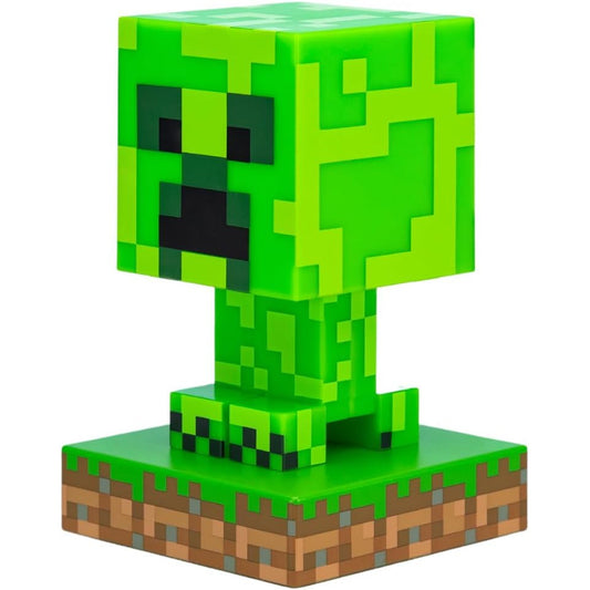 Paladone Minecraft Creeper 3D Pixel Night Light – Green LED Lamp