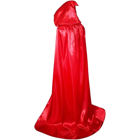 Black Red Halloween Cloak Unisex Long Cape for Kids Adults - Gomix Brands Outlet