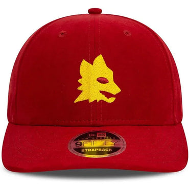 AS Roma Unisex Black Suede 9FIFTY Low Profile Baseball Cap - Gomix Brands Outlet
