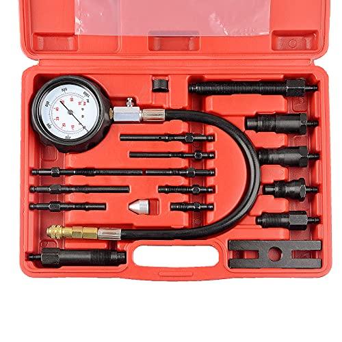 DAYUAN 17 pc Diesel Engine Compression Tester Kit with Glow Plug & Injector Adapters - Gomix Brands Outlet