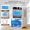SOYEWV 88oz Portable Quiet Dehumidifier with Drain Hose for Bedroom