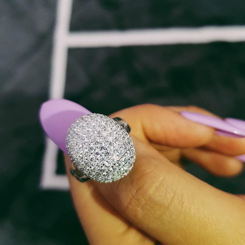 Twilight Bella's Full Drill Sparkling Crystal Band Ring Cubic Zirconia Souvenir