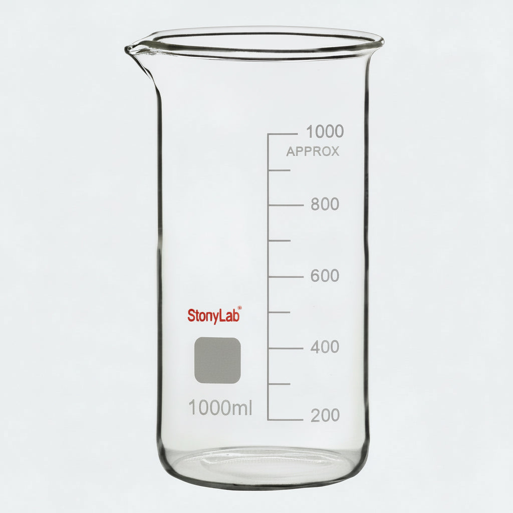stonylab 1000ml Borosilicate Glass Graduated Beaker with Pouring Spout - Gomix Brands Outlet