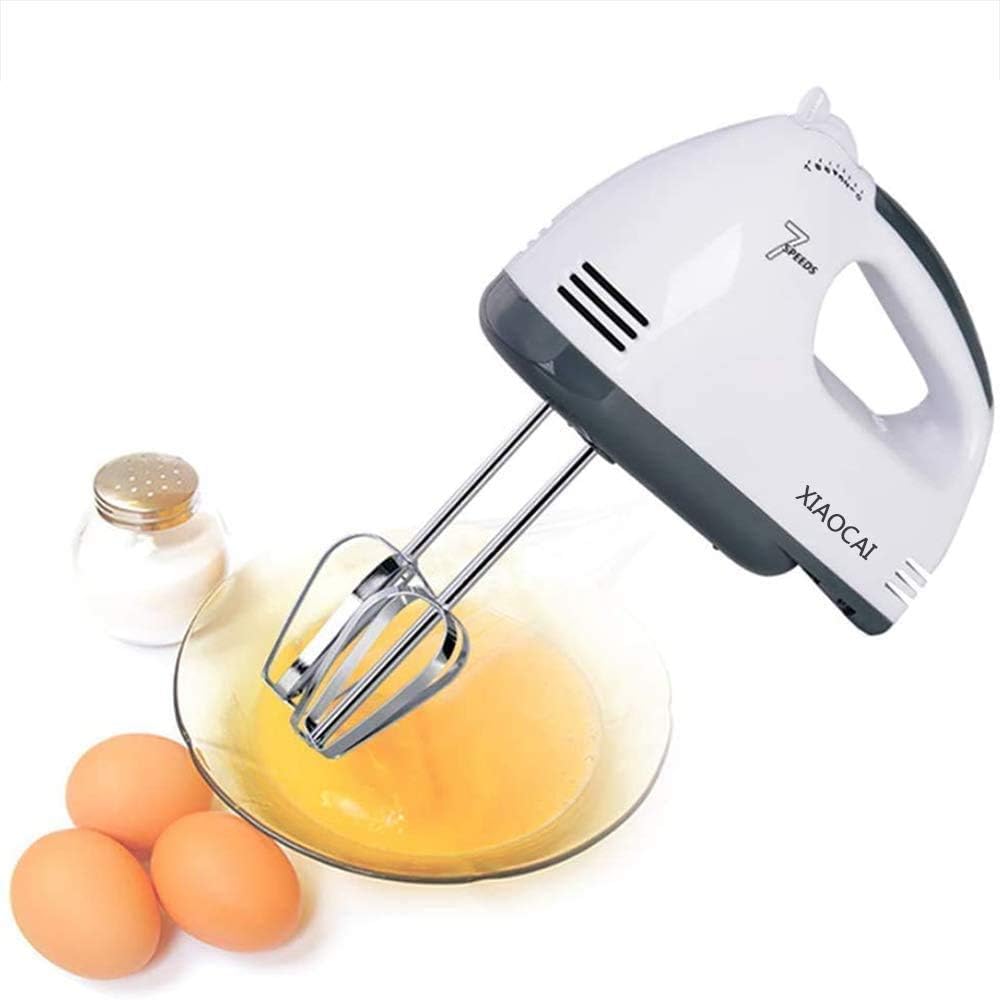 Leaflai 7-Speed 180W Stainless Steel Hand Mixer – Lightweight Dishwasher Safe