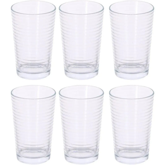 Alpina 6-Piece White Water Glass Set – 220ml Shatter-Resistant Glasses - Gomix Brands Outlet
