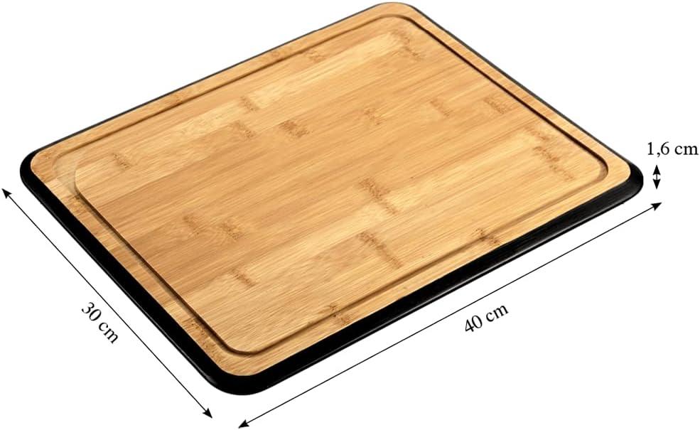 KESPER Eco-Friendly Bamboo Cutting Board with Juice Groove, 40x30cm - Gomix Brands Outlet