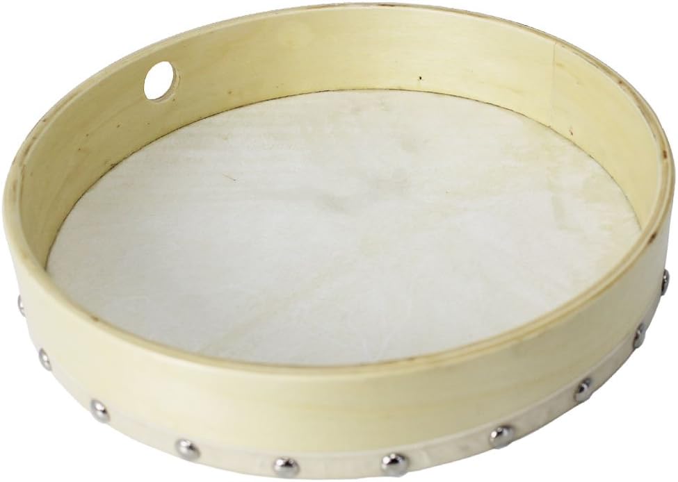 A-Star 10 Inch Handheld Pre-Tuned Hand Drum Natural Skin