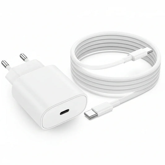 25W Samsung Galaxy S21/ S21+/S21 Ultra / Note 10/ Note 20 Fast USB‑C Charger – White - Gomix Brands Outlet