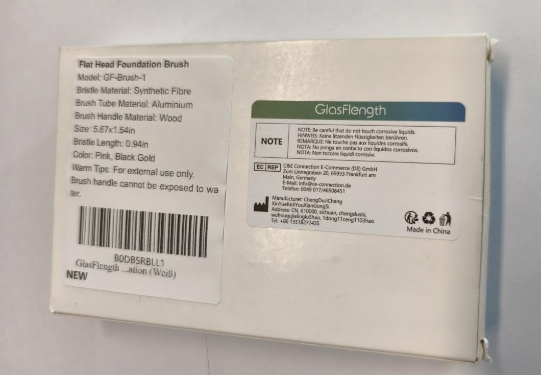 GlasFlength Large Contouring Foundation Brush – Professional Kabuki Makeup Brush