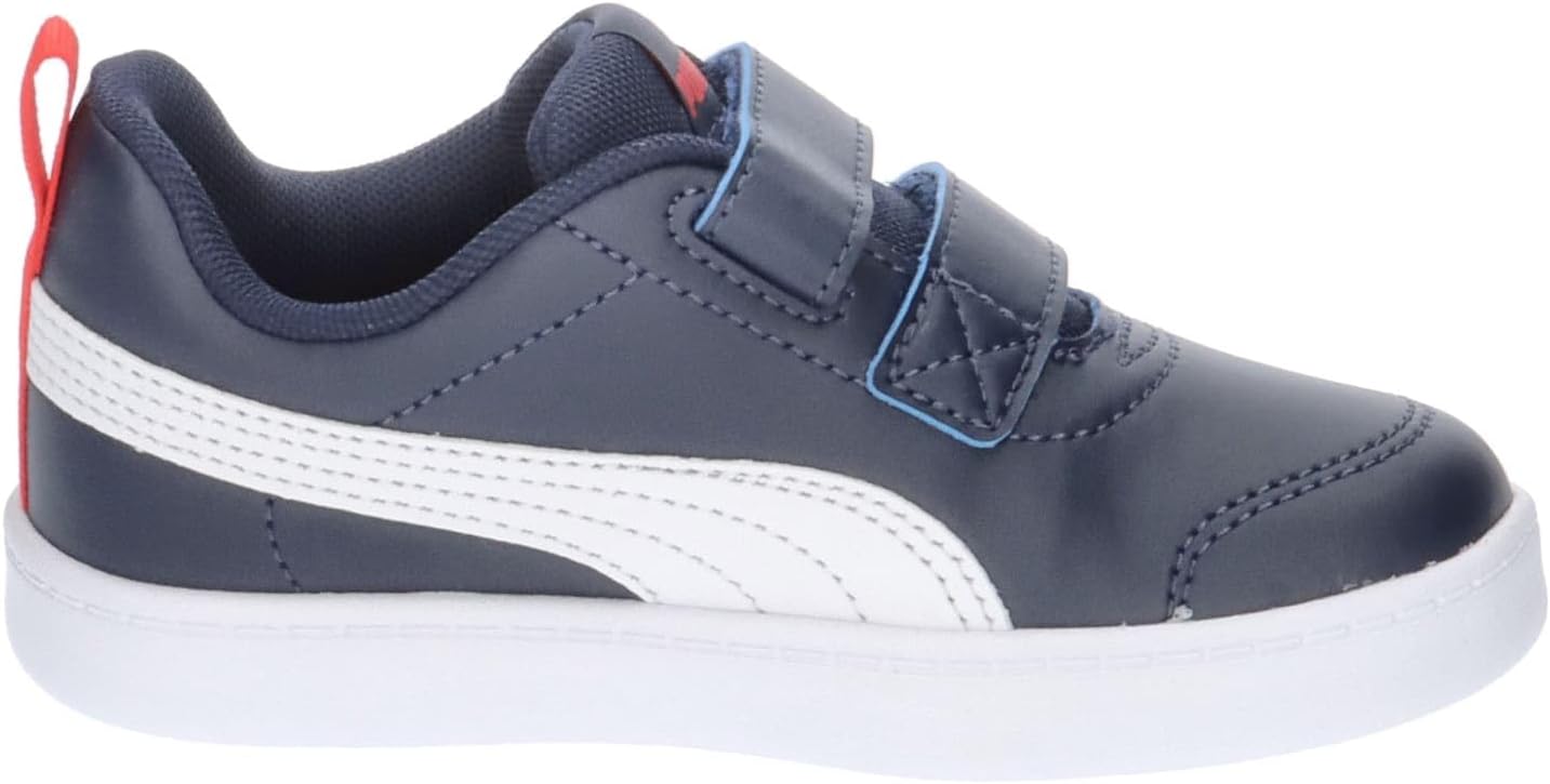 Puma Courtflex v2 V PS Unisex Kids' Sneakers - Comfortable Hook-and-Loop Closure