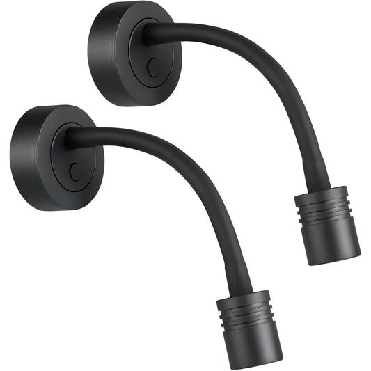 Obeaming 12V Dimmable Gooseneck Reading Lamp with USB Charger SET OF 2 - Gomix Brands Outlet