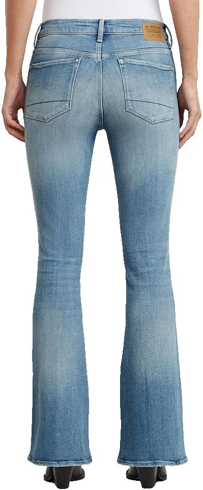 G-Star Women's 3301 High-Flare Denim Jeans – Sun Faded Sky